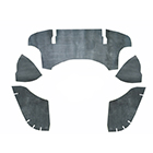 1957 VW Karmann Ghia Convertible Engine Rubber Seals